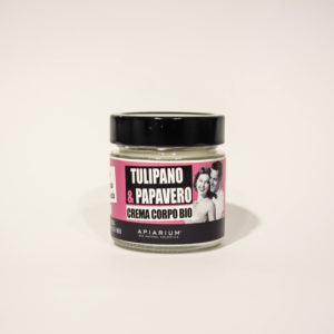 Crema Corpo Bio Tulipano e Papavero -Linea Apiarium-Bio Natural Cosmetics|Erboristeria Frate Vento