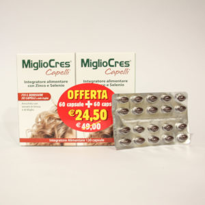 Integratore Alimentare con Zinco e Selenio - Linea MiglioCres Capelli | Erboristeria Frate Vento
