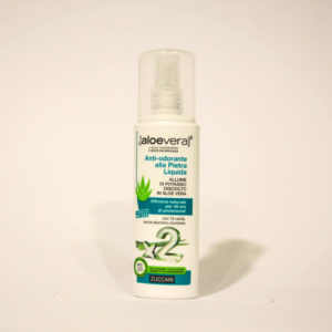 Antiodorante spray alla Pietra Liquida, Allume disciolto in Aloe - Cosmetici Zuccari | Erboristeria Frate Vento
