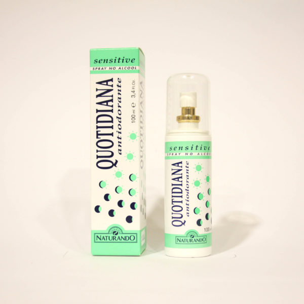 Quotidiana Antiodorante Sensitive, Spray Pelli molto sensibili - Naturando | Erboristeria Frate Vento